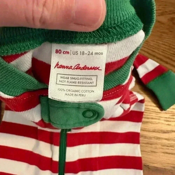 Bundle of three pairs of 18/24 months toddler holiday pajamas Hanna Andersson - Picture 7 of 12
